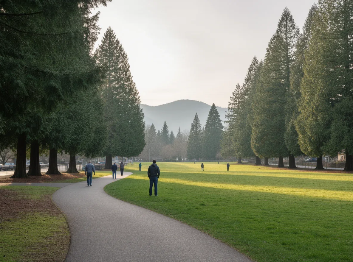 Park and walking path lifestyle in Graham, Washington