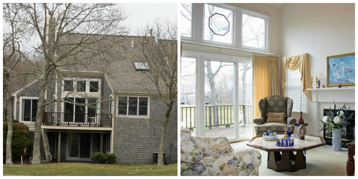 Two Images of 29 Blueberry Path in Yarmouth Port Cape Cod