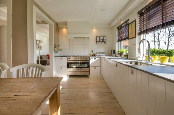 Clean and organized kitchen