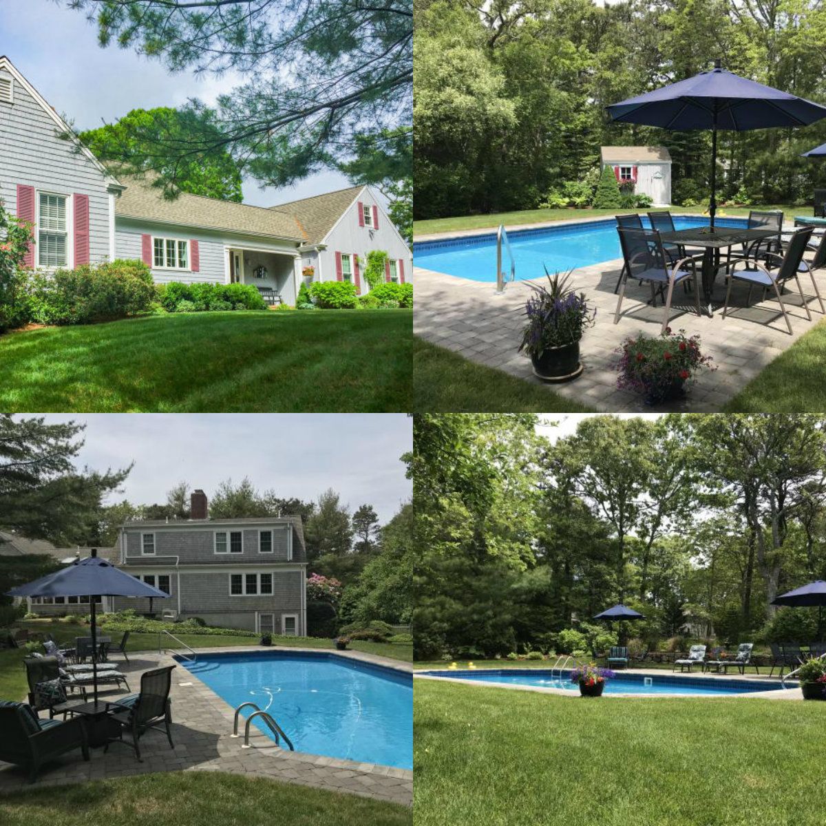 Images of pool at 324 Deer Meadow Lane in Chatham Cape Cod MA