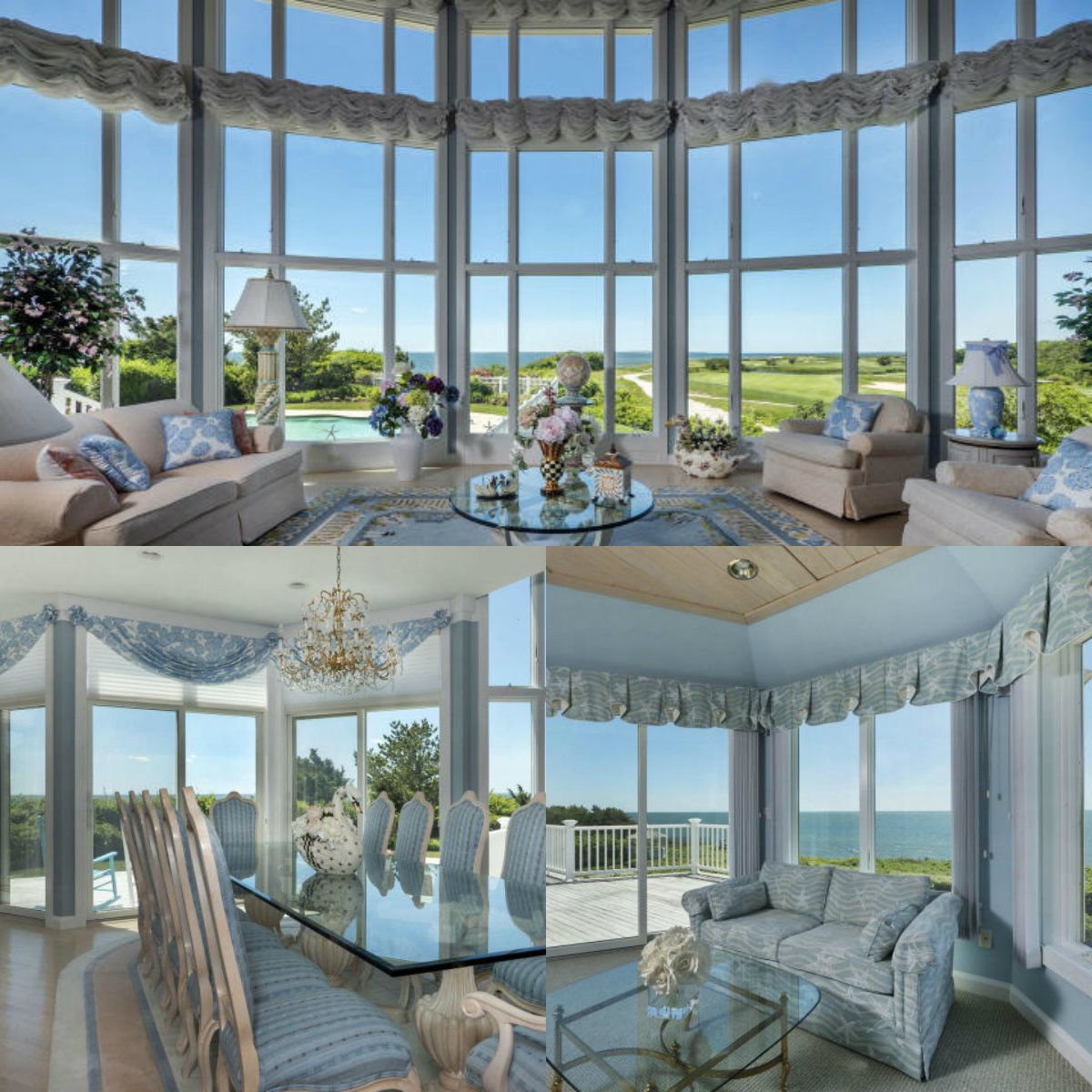 Images of rooms with windows in 134 Shore Drive West in New Seabird on Cape Cod MA