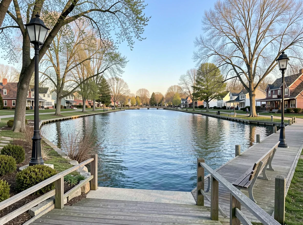 Lakefront view in Elkhart Lake