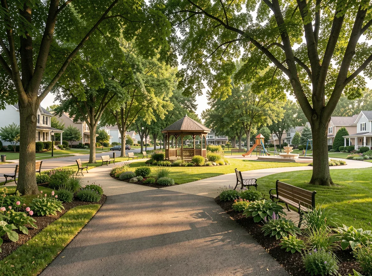 Residential neighborhood in Fond du Lac County, Wisconsin