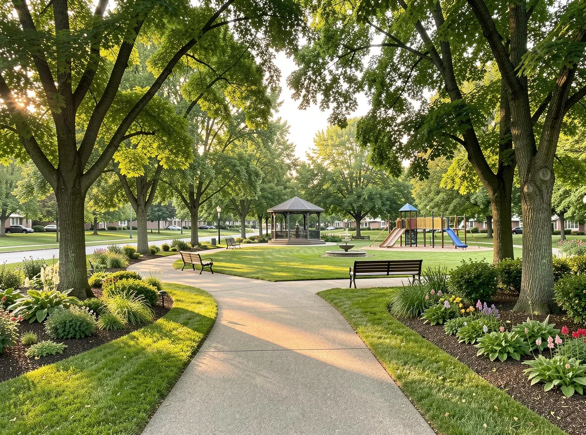 Park setting in Mequon, Wisconsin