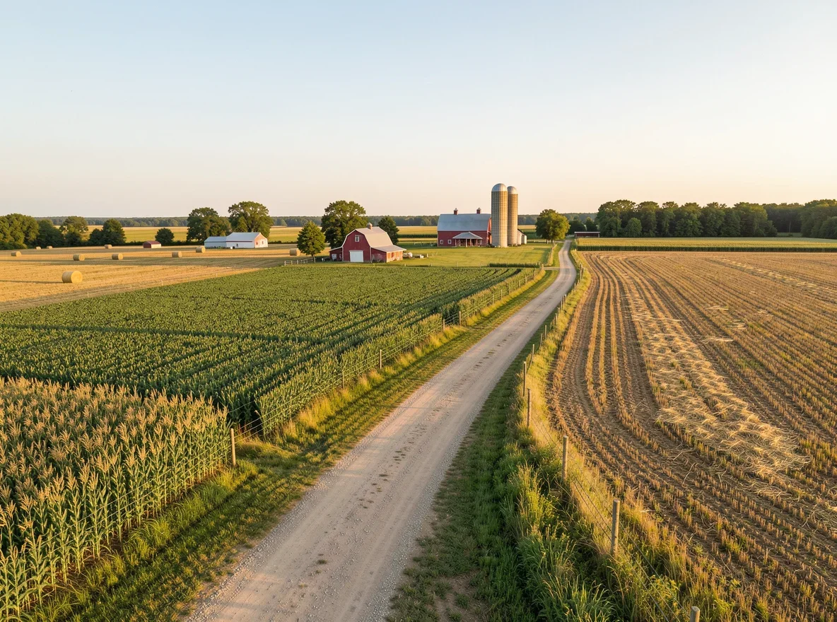 Rural landscape near Malone, Wisconsin