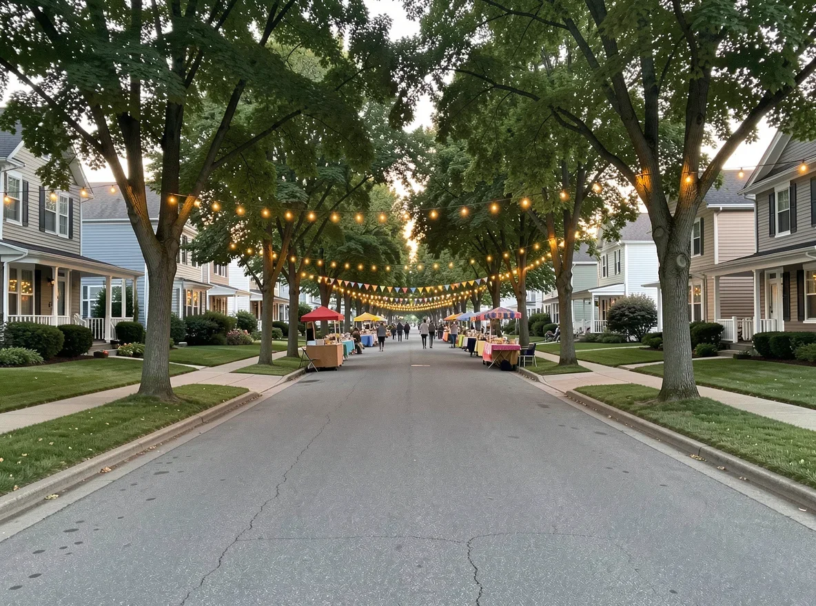 Neighborhood scene in Sheboygan