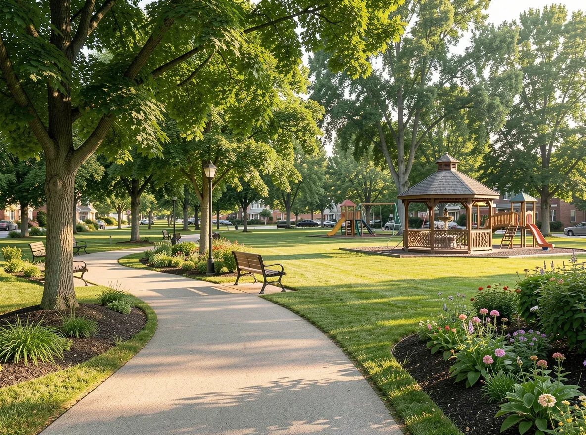 Park and walking path near Cedar Grove, Wisconsin