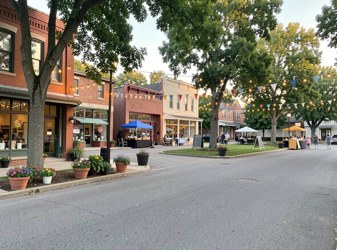 Community scene in Sheboygan Falls