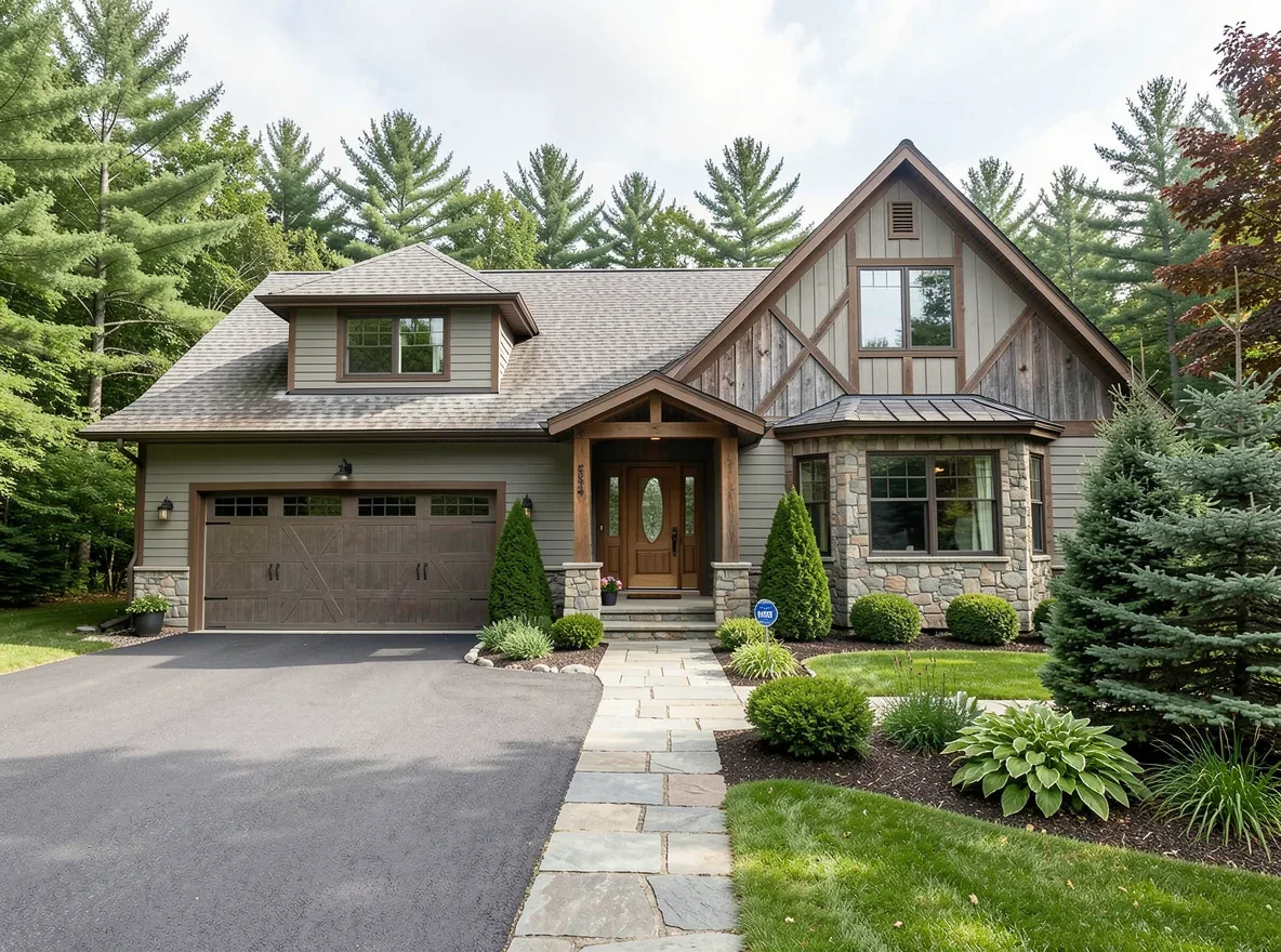 Mountain home exterior in West Dover