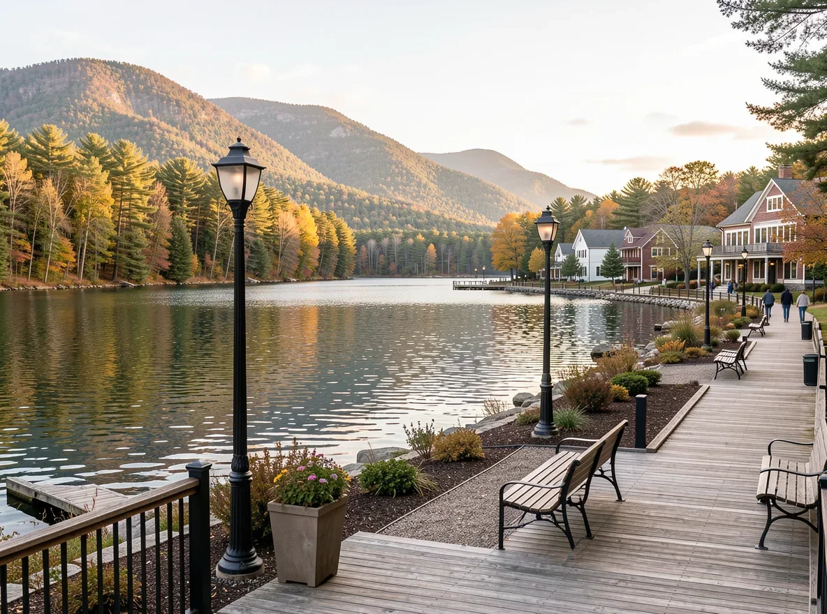 Scenic waterfront near Wilmington, Vermont