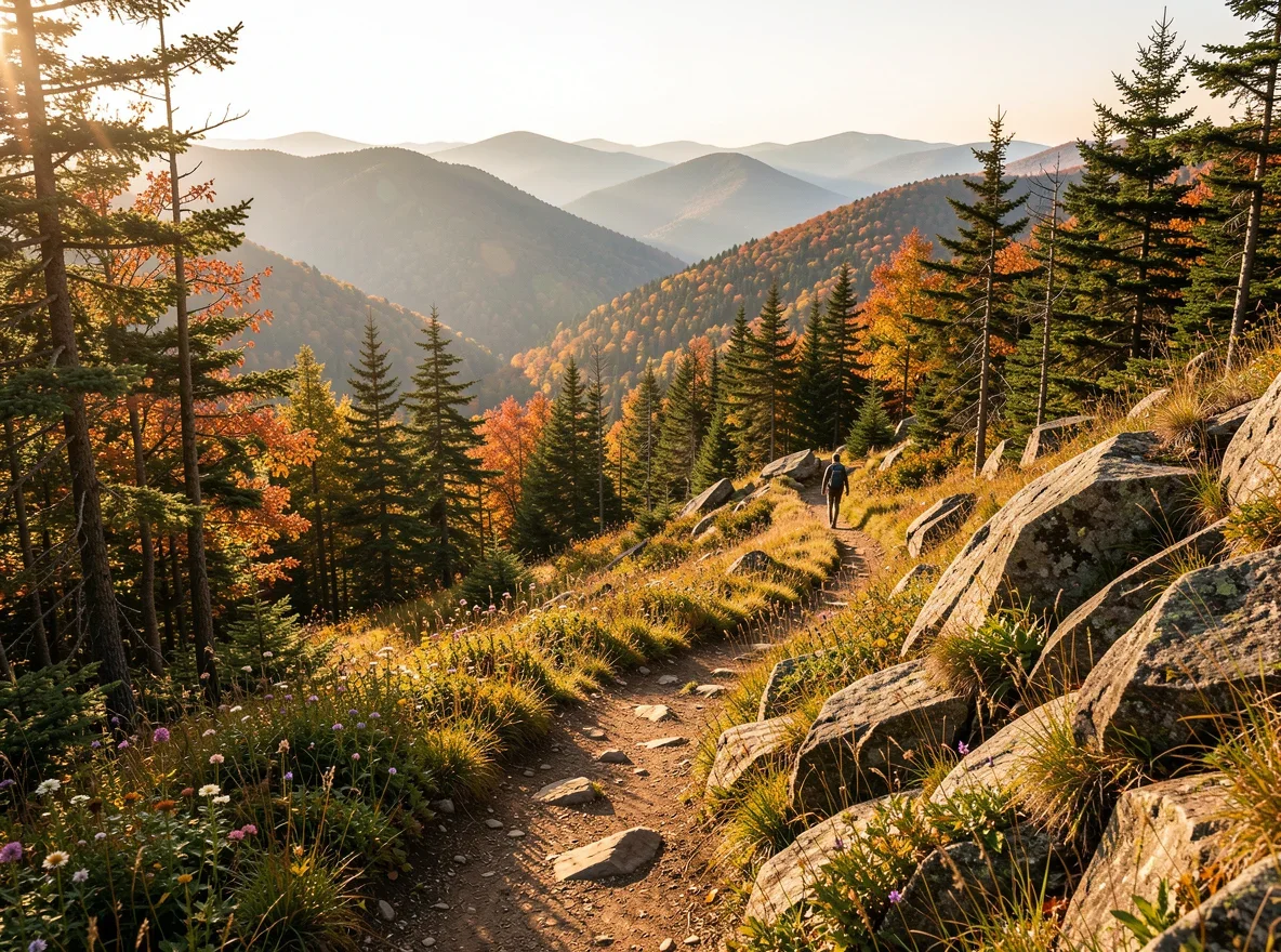Mountain trail near Wardsboro