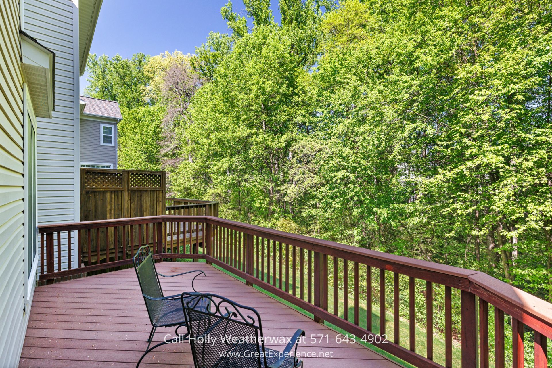 Reston VA Homes - Enjoy al fresco dining on the deck of this Reston VA home.