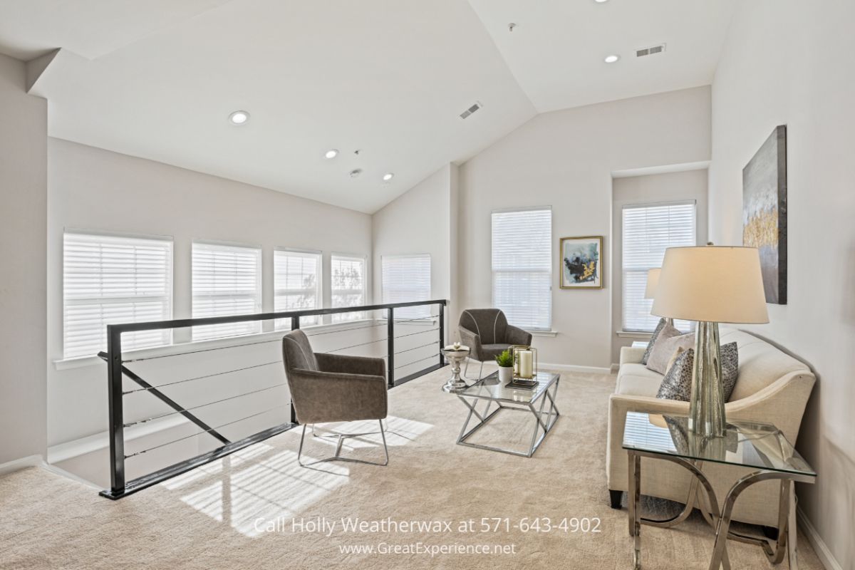 North Reston Home - The living room of this Reston VA home is easily customizable and bathed in natural light. With a customizable layout, you can create the perfect space for your family to unwind and enjoy each other's company.