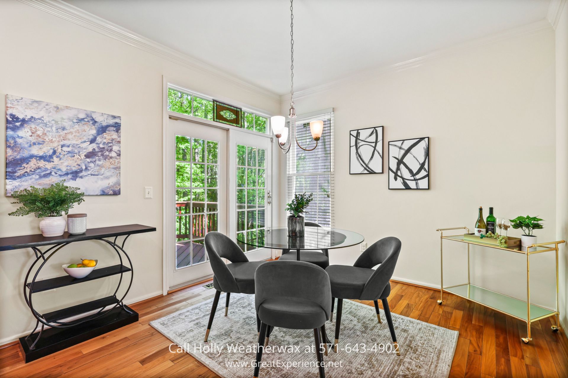 Homes for Sale in Reston - Keep the cook company from the sitting room/breakfast room of this Reston VA home.