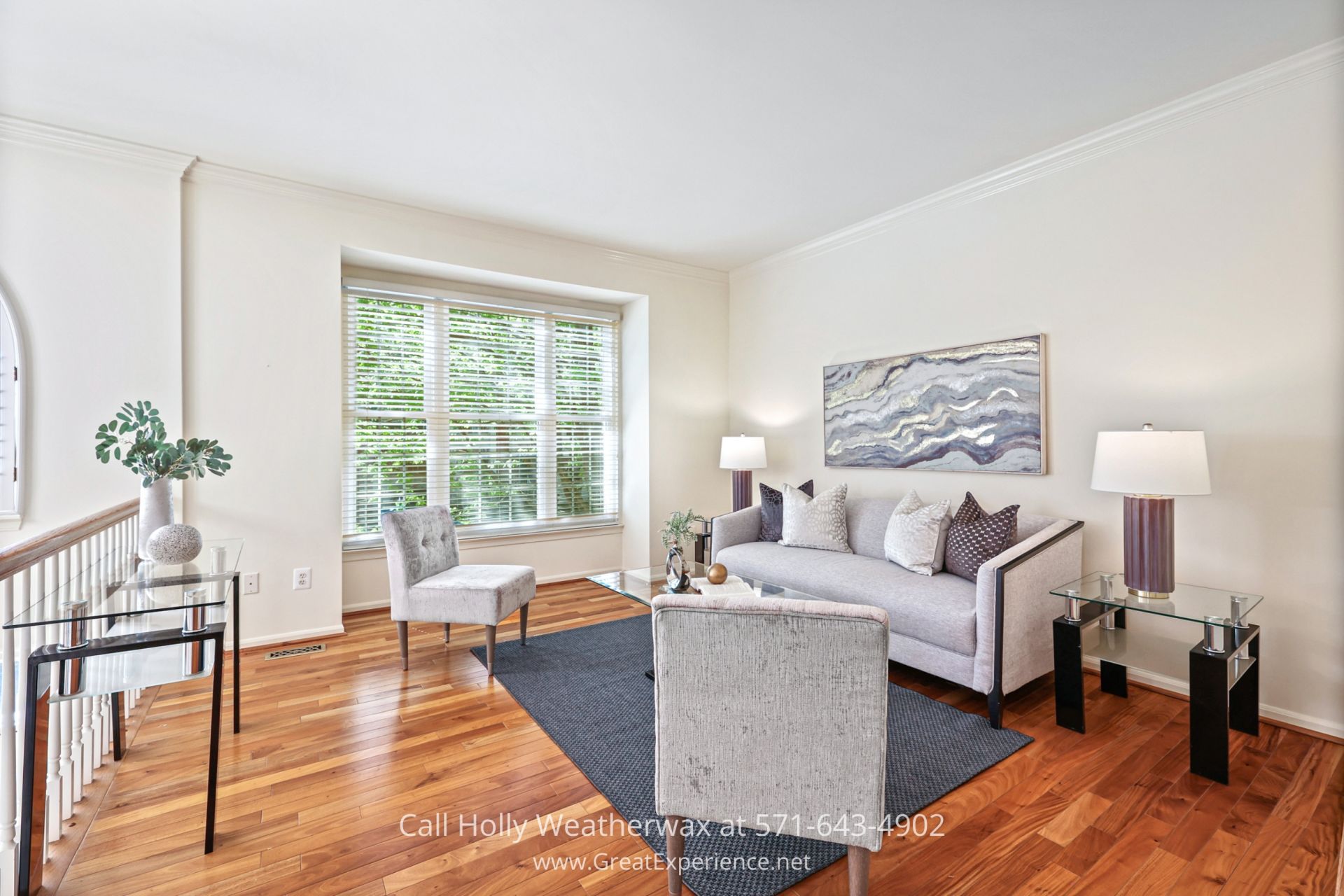 Reston VA Home for Sale - Entertain your guests in style in the elegant living room of this Reston VA home.