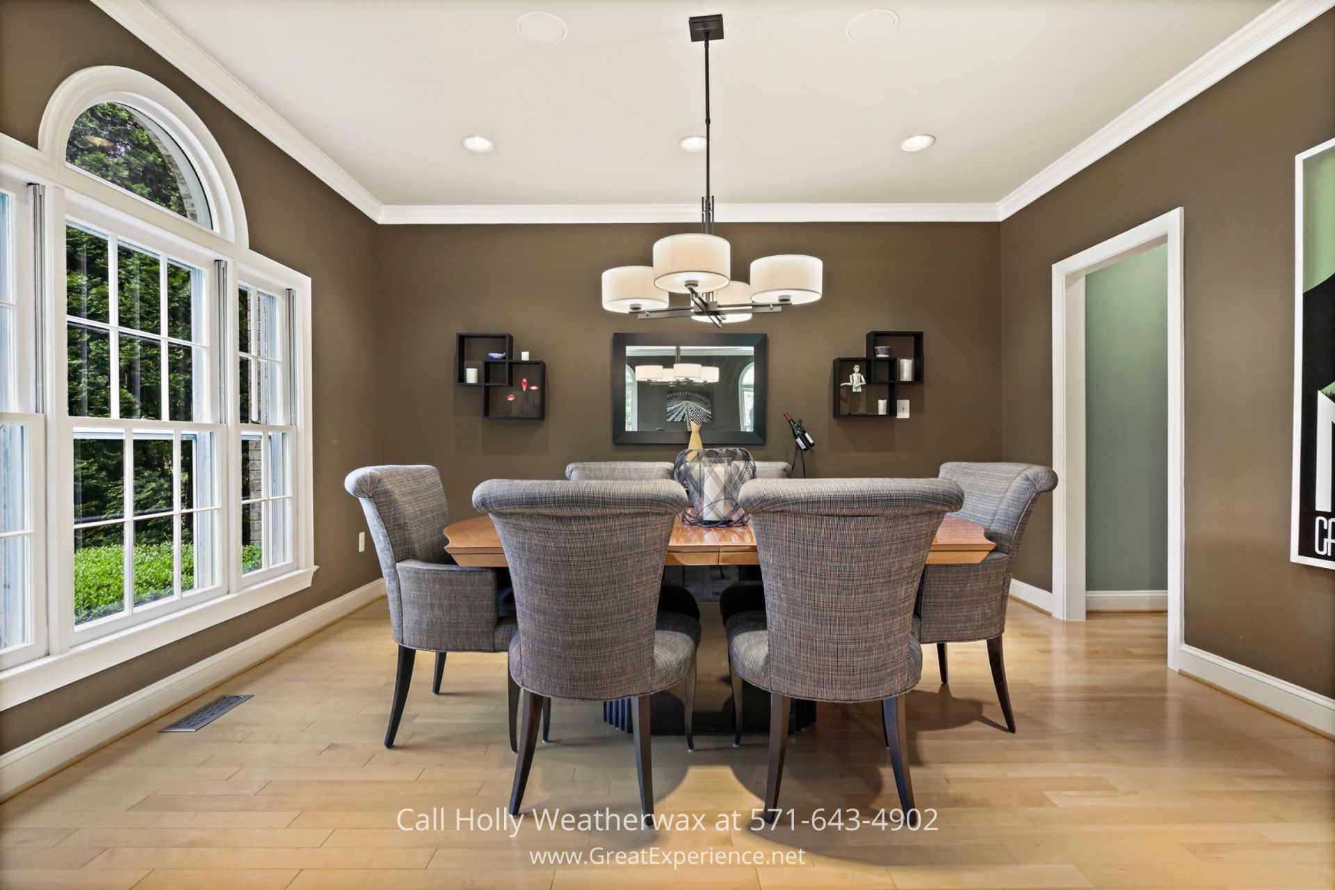 Home for Sale in Reston VA - Host memorable dinners in the dining room of this Reston VA home. Elegant dining room showcasing a stylish table and chairs