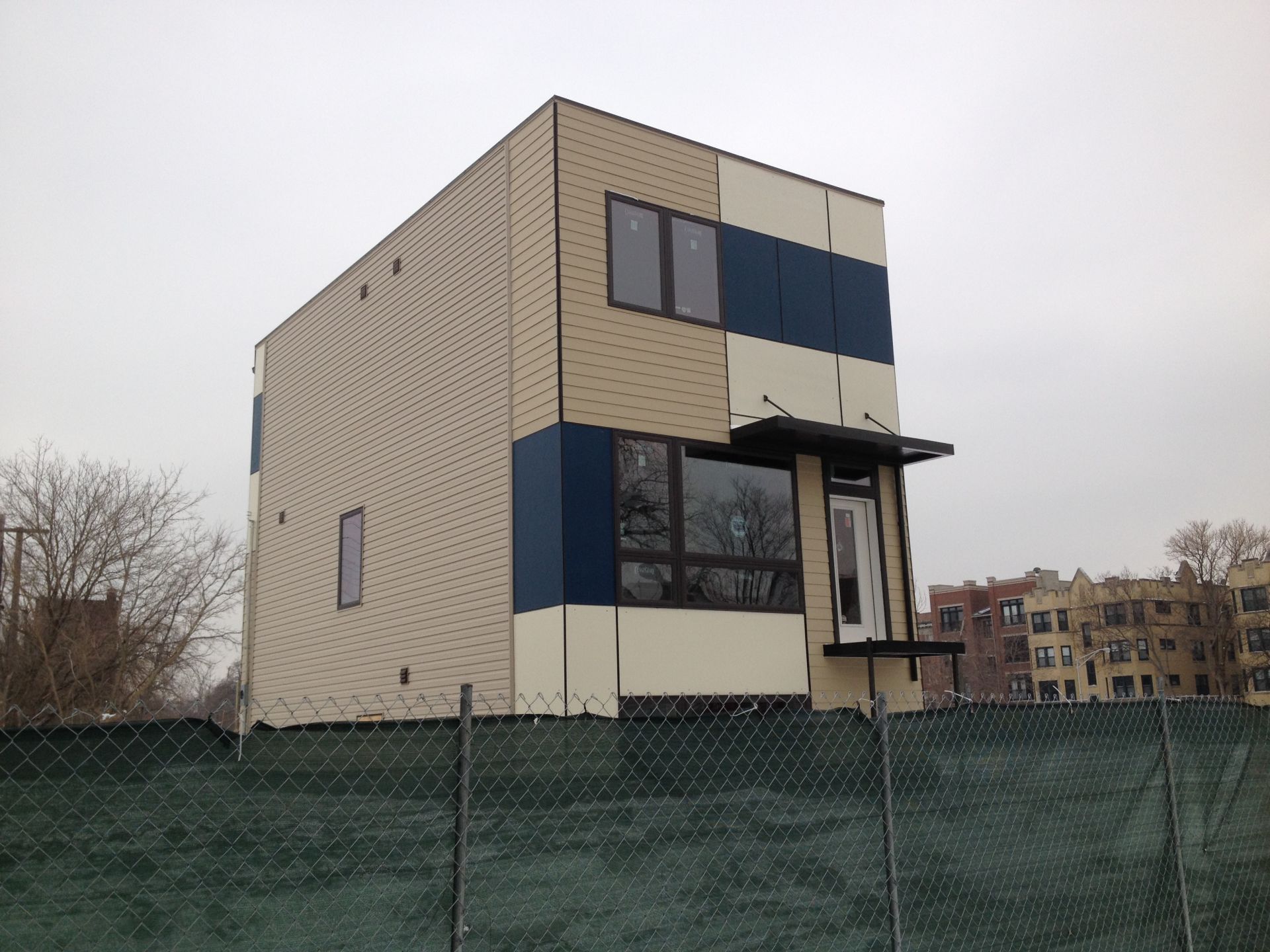 1361 East Marquette Road in the Woodlawn Neighborhood in Chicago. Currently Under Construction.