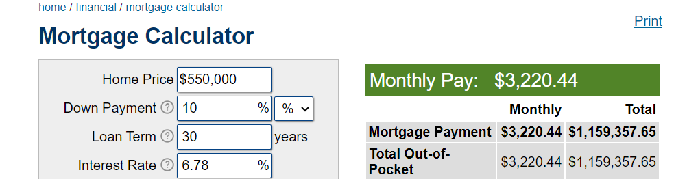 Mortgage-Rate-Calculator-Higher-Price-Saltwater-Shores-Team-Real-Estate-Port-Aransas Mortgage rate with higher price and lower interest rate.