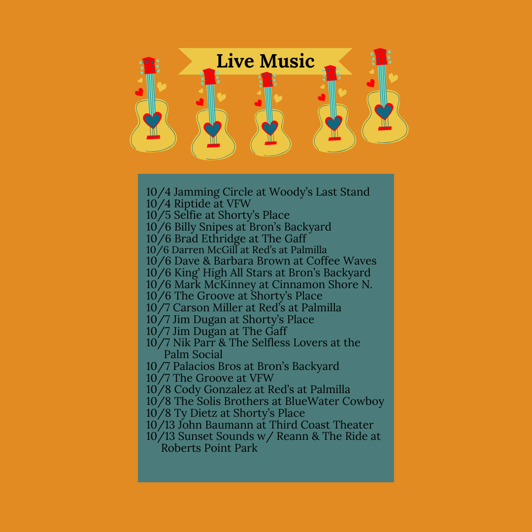 Live Music Port Aransas Texas October 2023