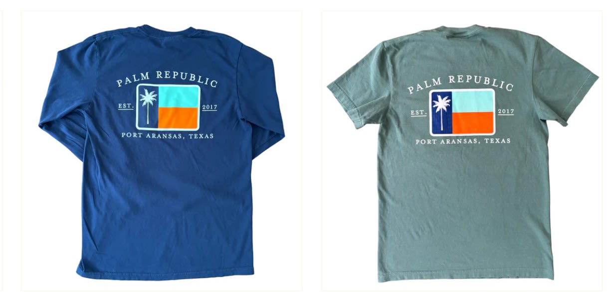 Palm Republic T-Shirt Port Aransas Texas Palm Republic T-Shirt Port Aransas Texas