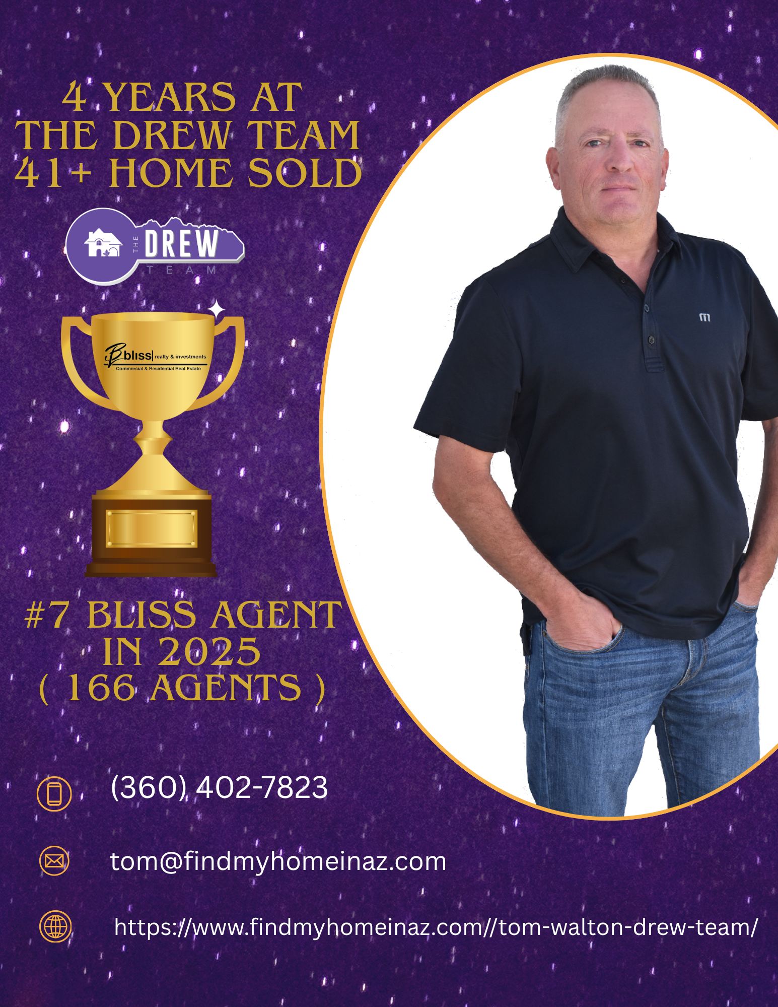 Tom Walton Top Producer The Drew Team and Bliss Realty Arizona
