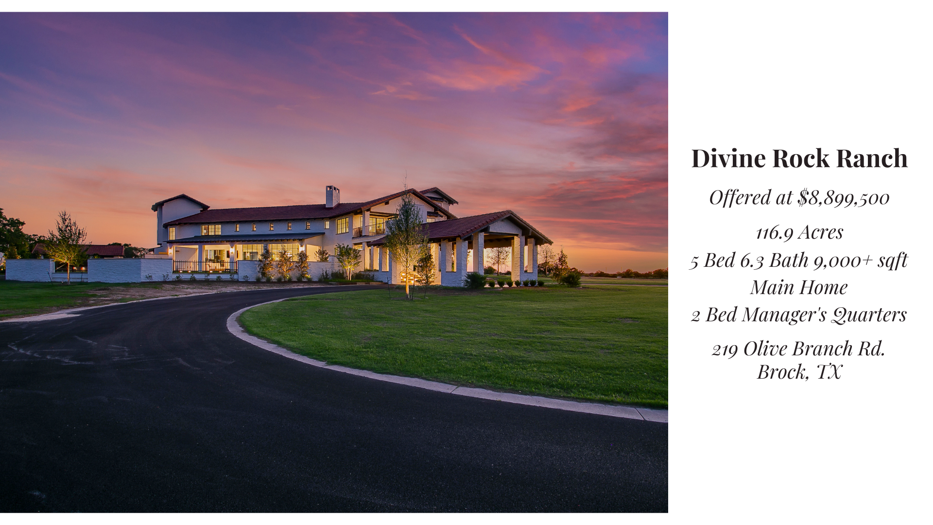 Divine Rock Ranch in Brock, TX