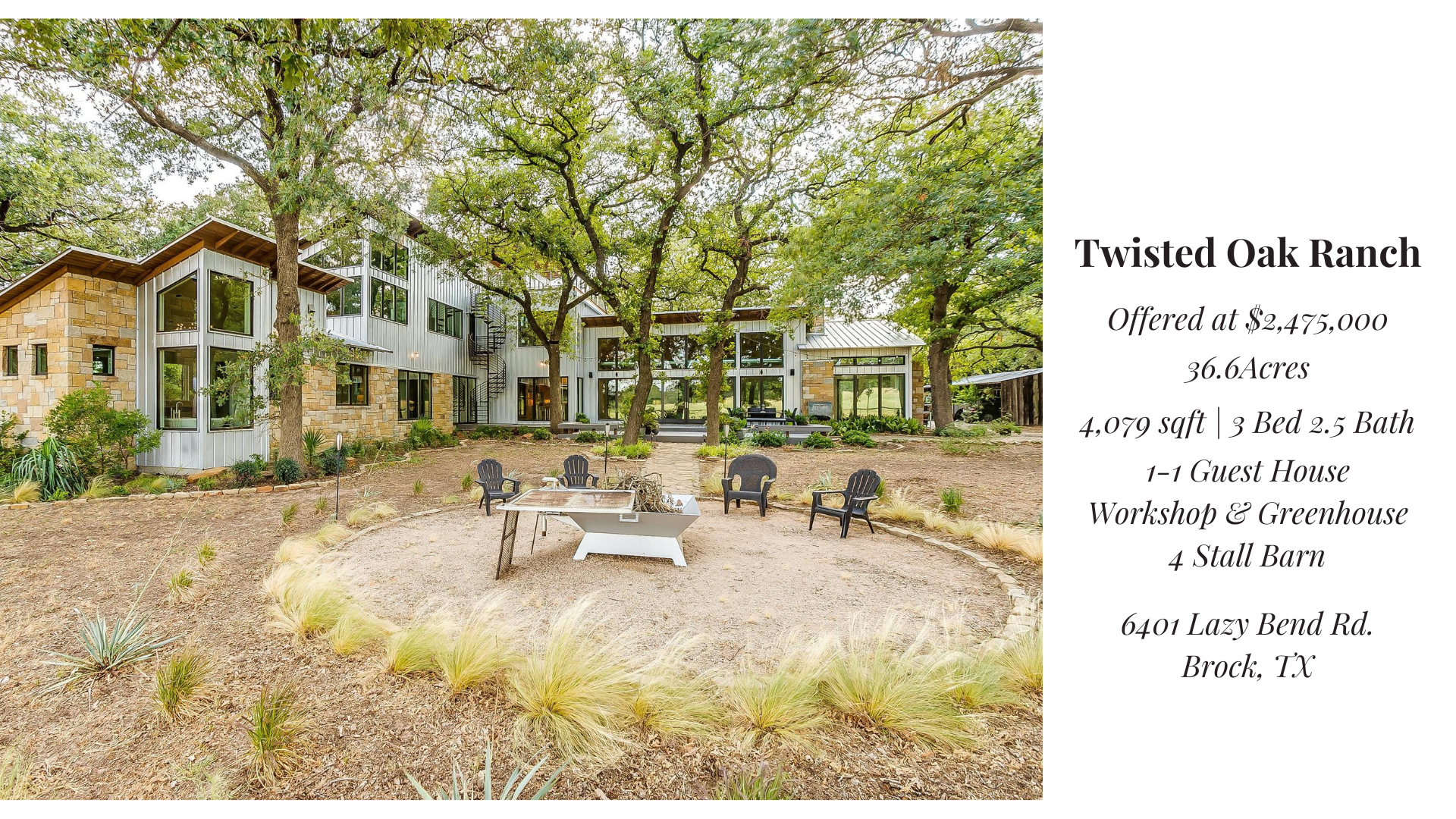 Twisted Oak Ranch in Brock, TX