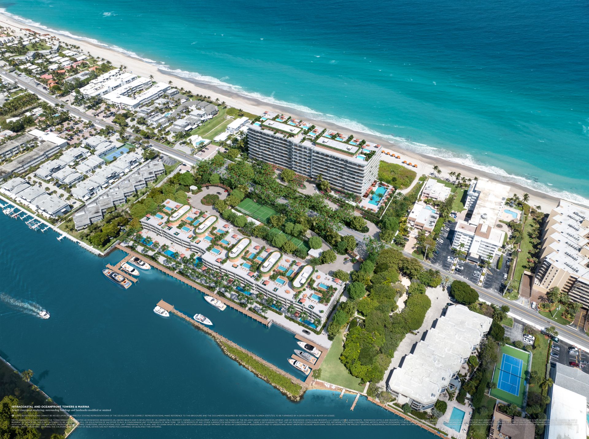 We just started construction of Rosewood Residences on our huge prime beach land in Hillsboro Beach. Call Fernando Pettineroli at +1(786) 505 4007 to schedule a private tour of Rosewood Residences Hillsboro Beach.