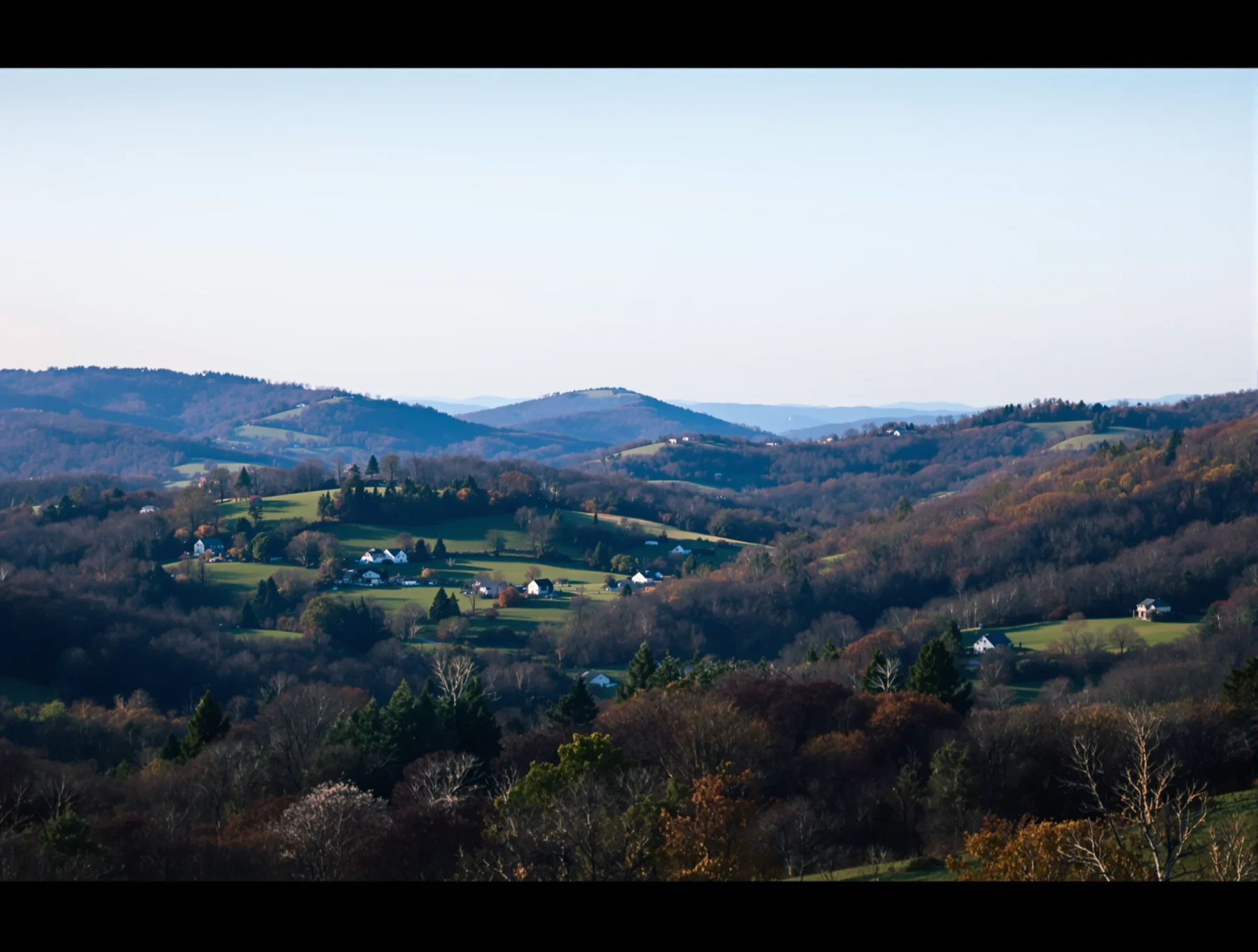 Peaceful countryside landscape around Ooltewah, Tennessee