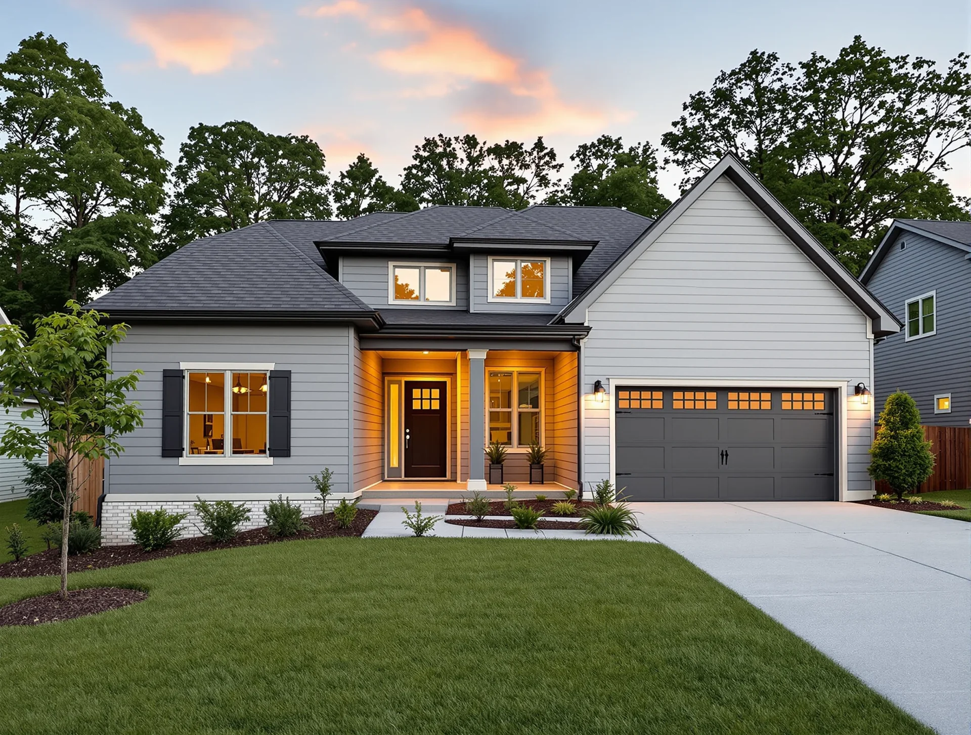 Well-maintained family home exterior in a Chattanooga neighborhood