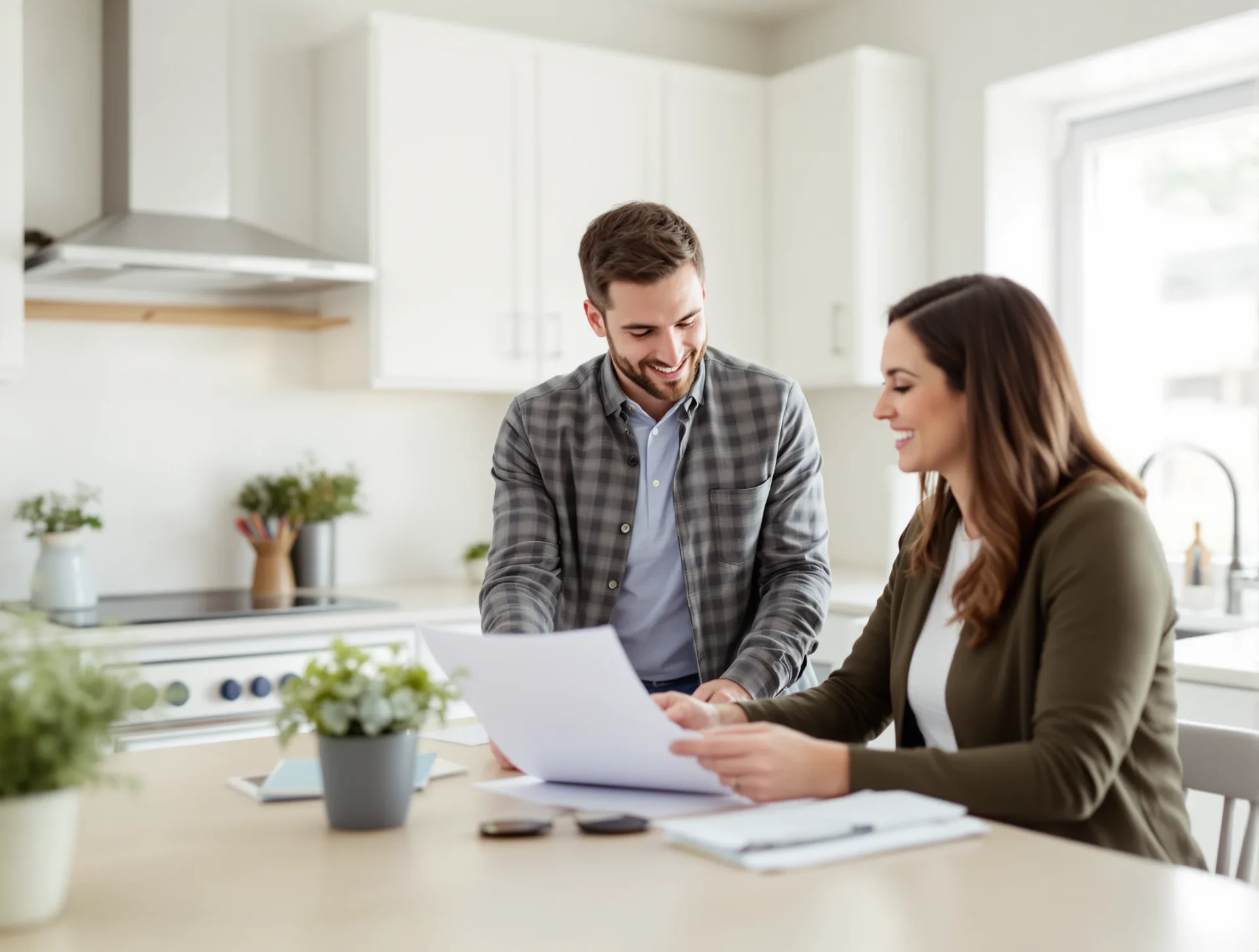Real estate consultation at a home in Ooltewah