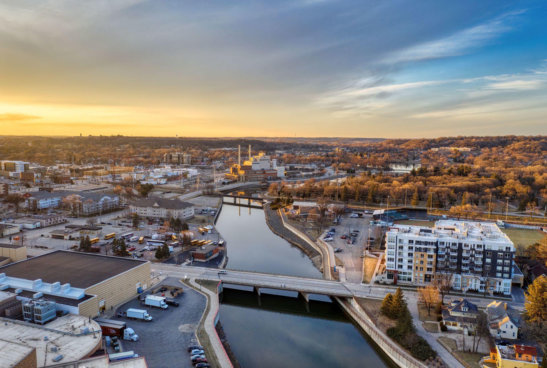 Neighborhood park and trail setting in Eden Prairie