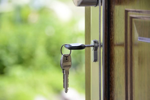 House Key opening door