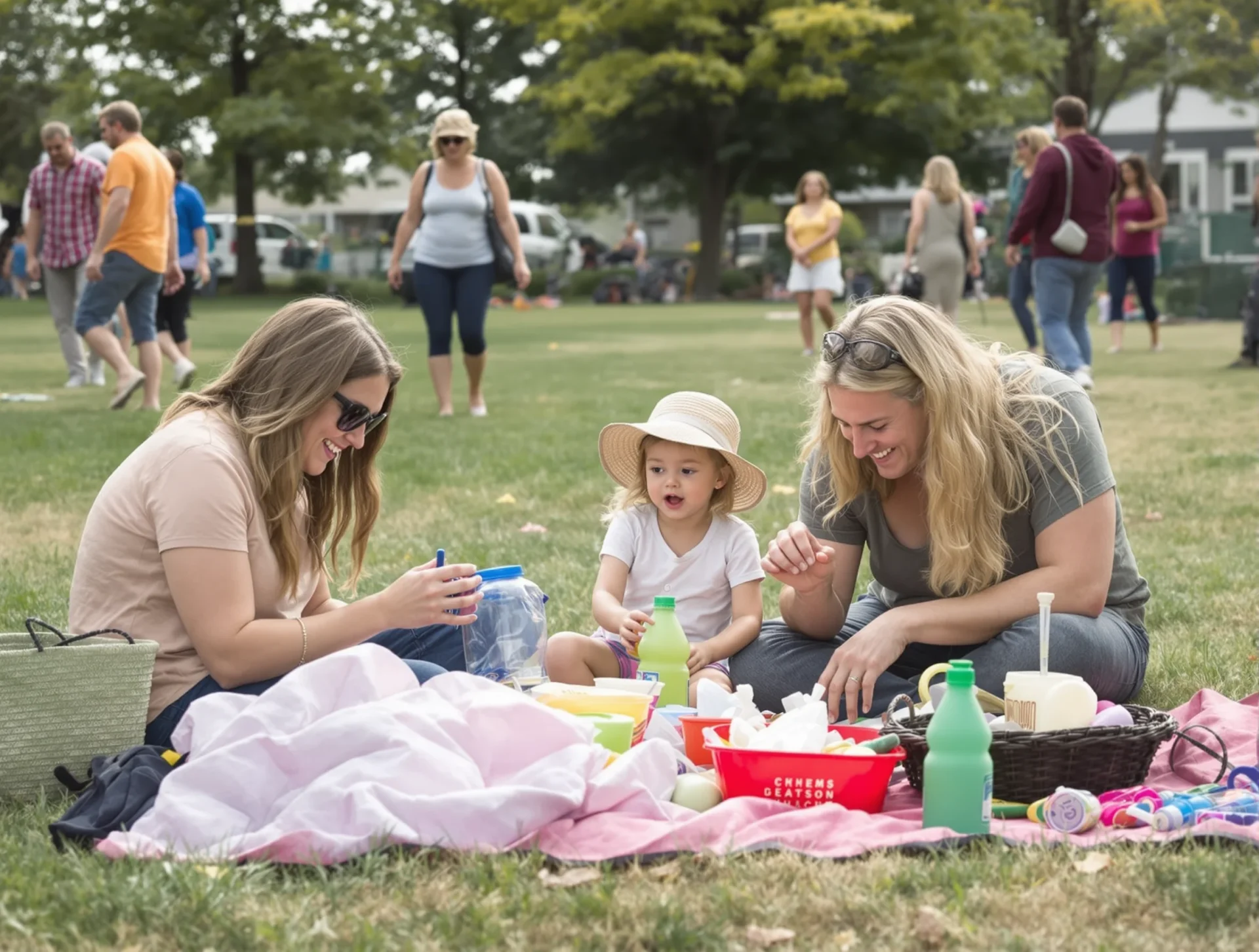 Family at Warwick park
