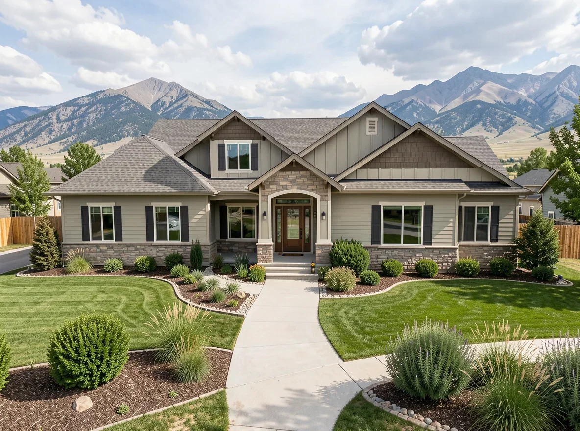 Home exterior in Benjamin with a spacious yard