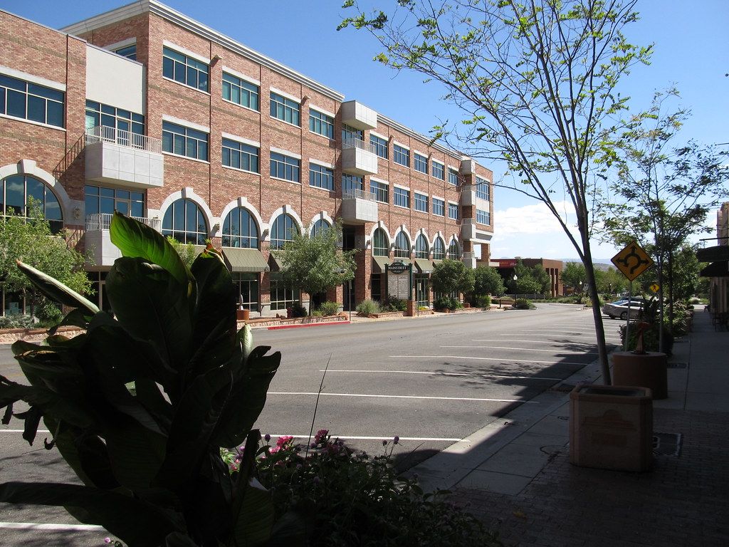 Historic downtown streetscape in St. George, Utah