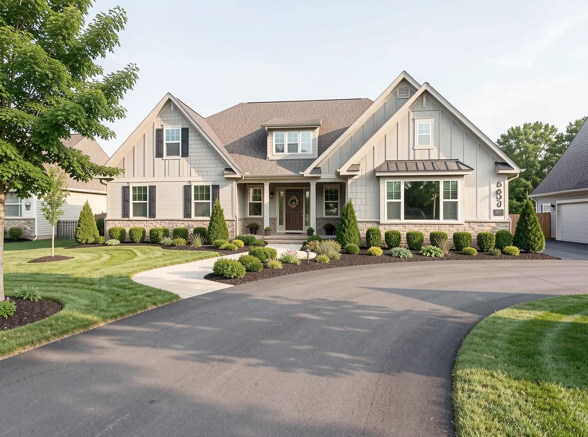 Suburban home exterior in Wentzville