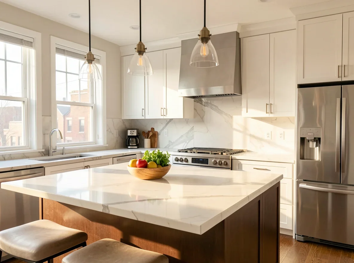 Bright, well-prepared kitchen ready for home sale