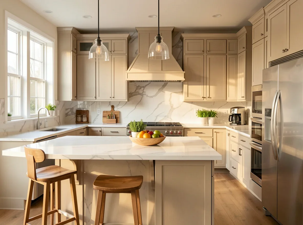 Bright kitchen interior representing smart home buying decisions