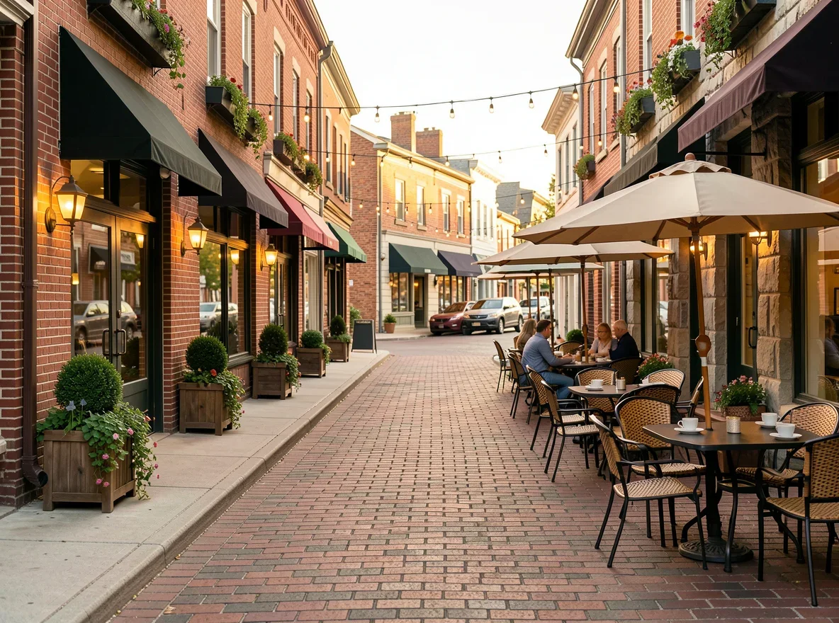 Somerset County town center streetscape