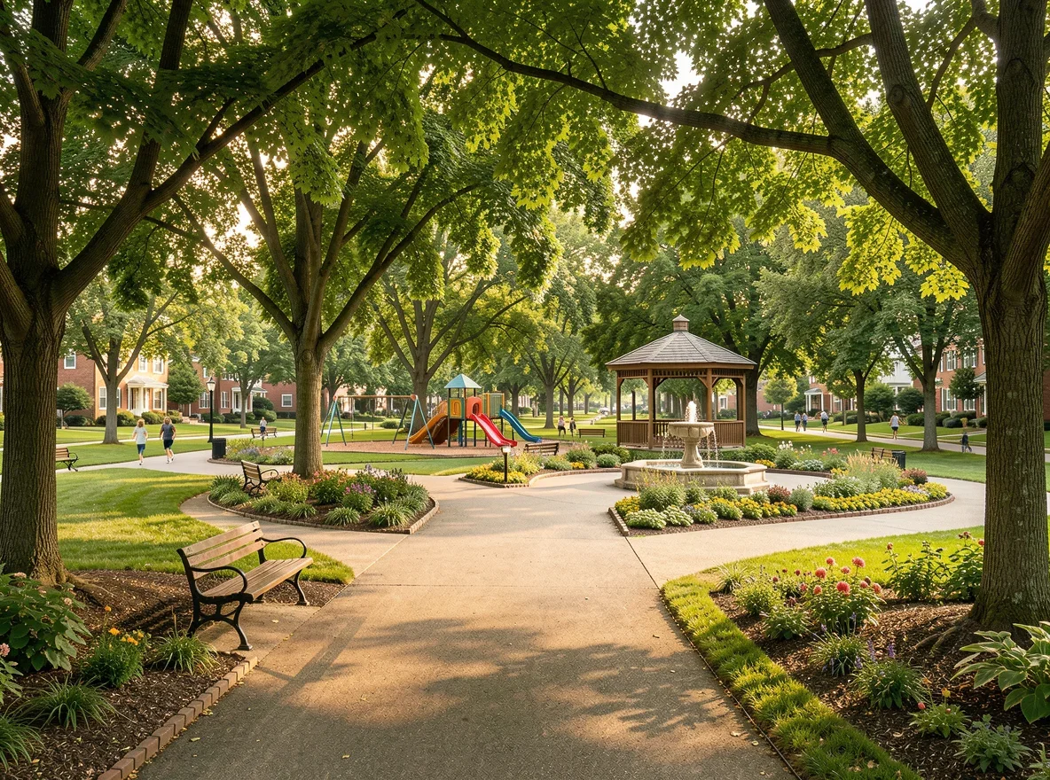 Neighborhood park in Metuchen