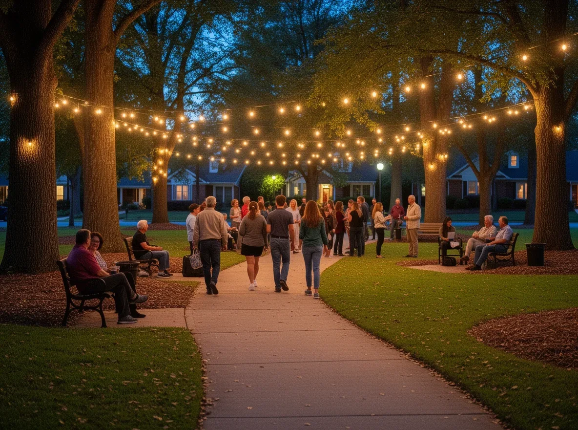 Neighborhood park gathering in Alpharetta