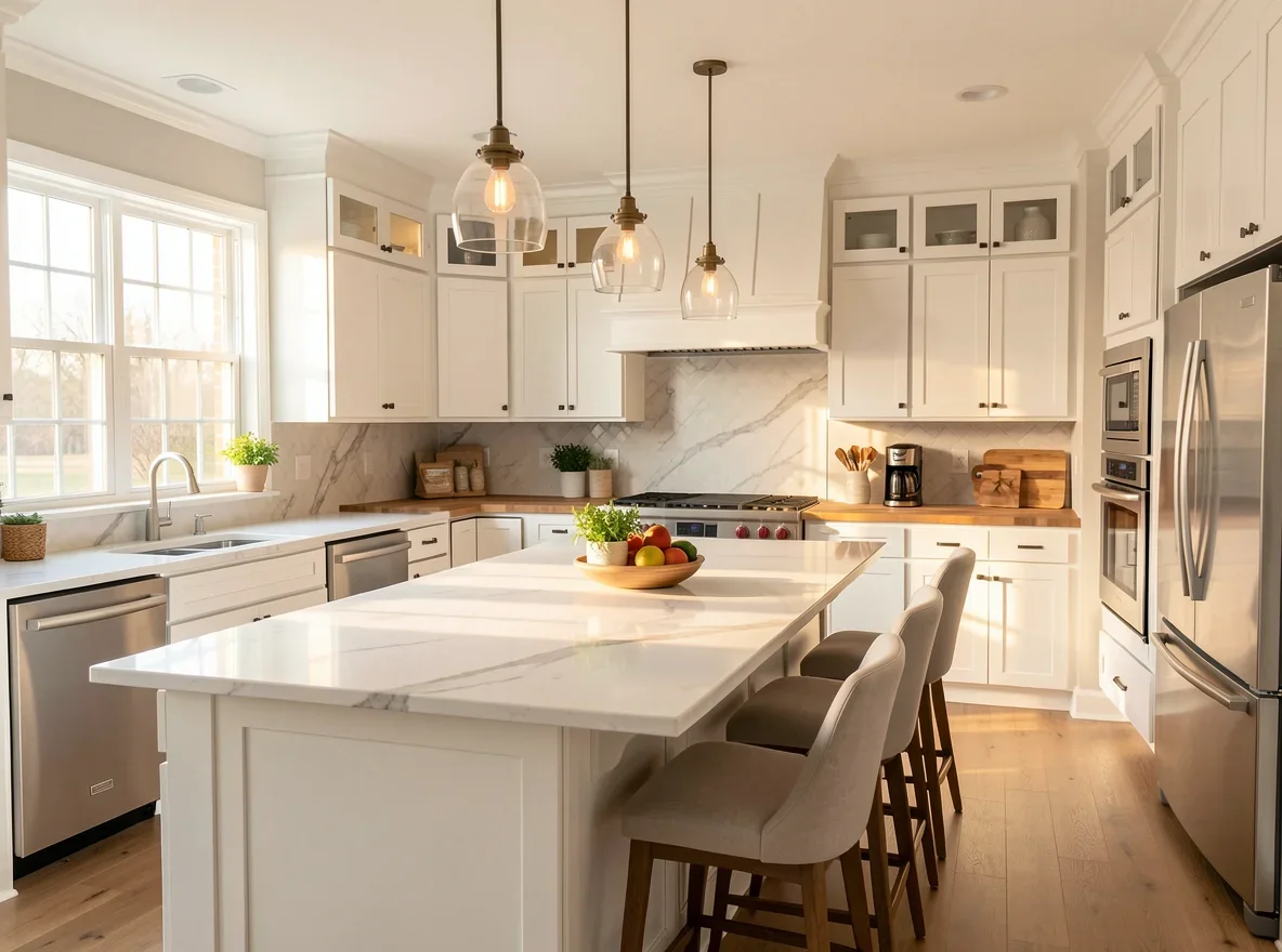 Upgraded kitchen in an Arlington home