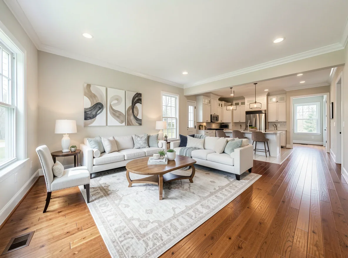 Upscale West Tennessee home interior with refined finishes