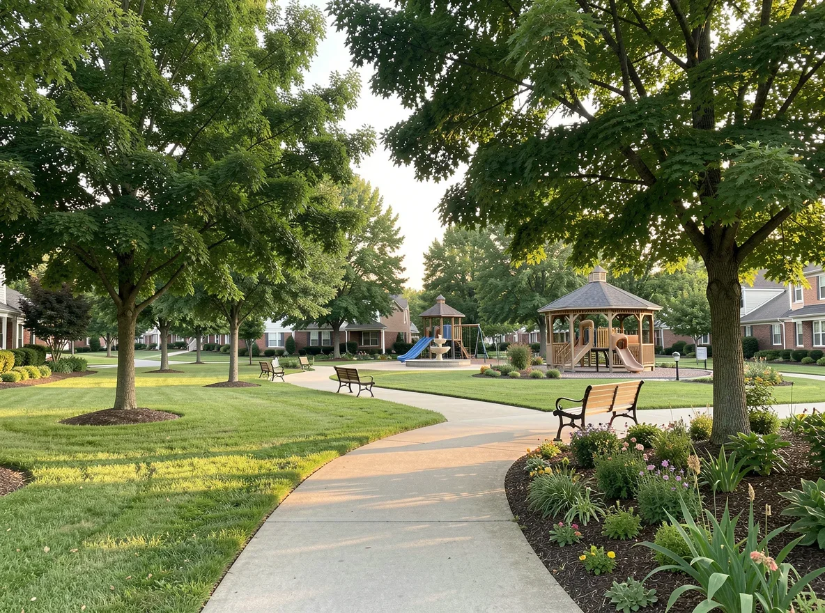 Park setting in Bartlett, Tennessee