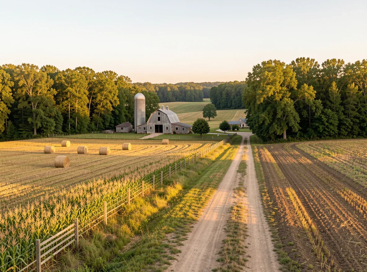 Rural landscape in Fayette County, Tennessee