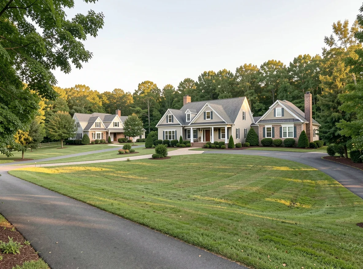 Scenic residential landscape in Eads, Tennessee