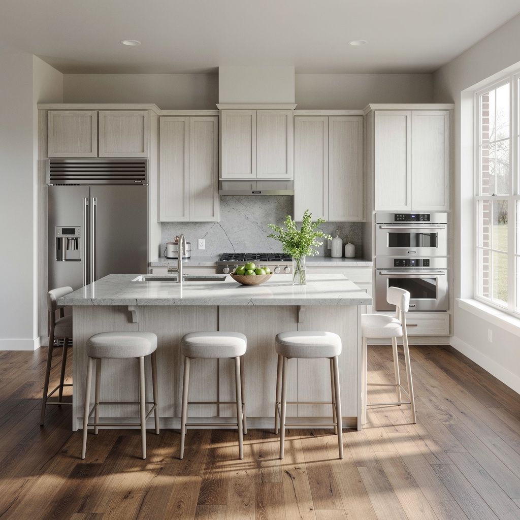 Modern, bright kitchen interior in an Arlington, Texas home