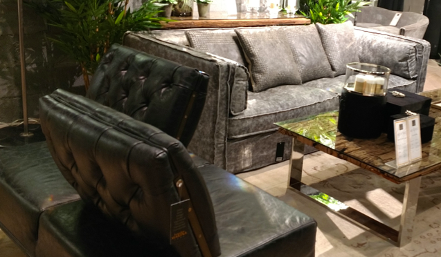 A "transformer" love seat/conversation bench.