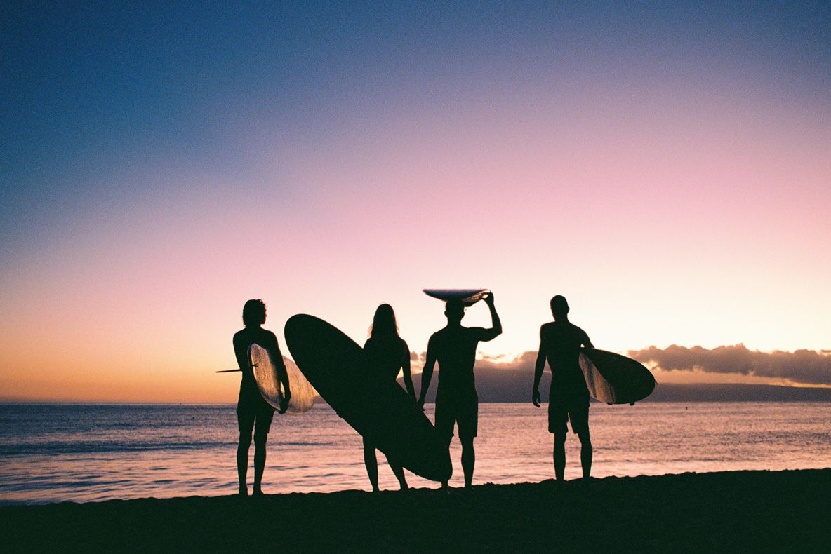 Leone Family Sunset Surf